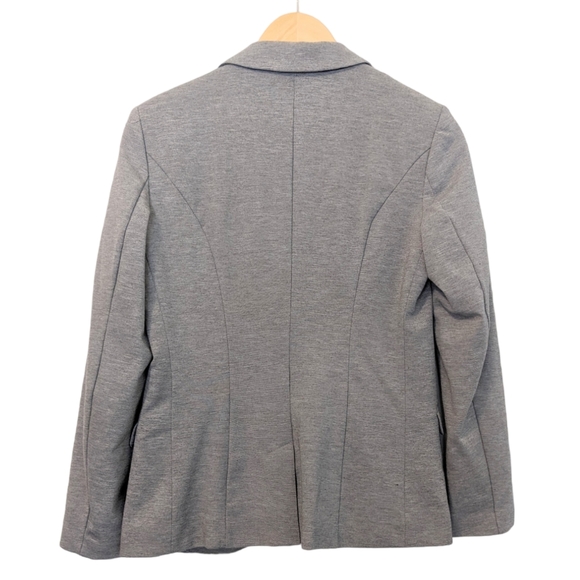 H&M Light Gray Stretch Fitted Suit Blazer Size 8 - Picture 7 of 8